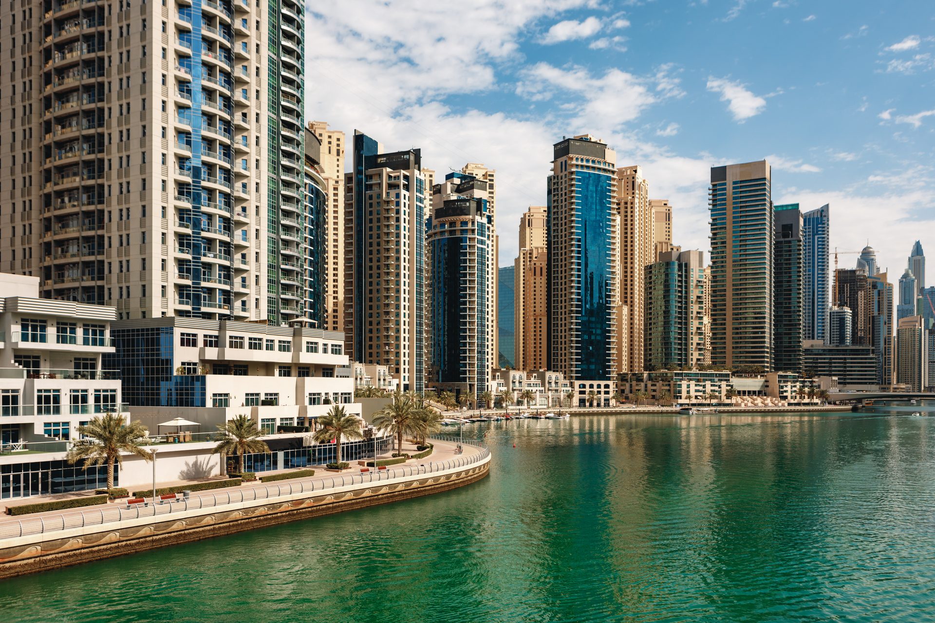 Business Bay canal-side towers